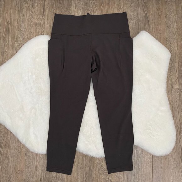 Athleta Grey Salutation Stash Leggings - Picture 2 of 4